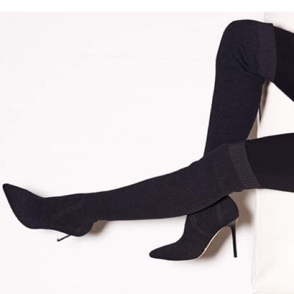 PAIGE 'Jessamine' Over the Knee Stretch Knit Boot